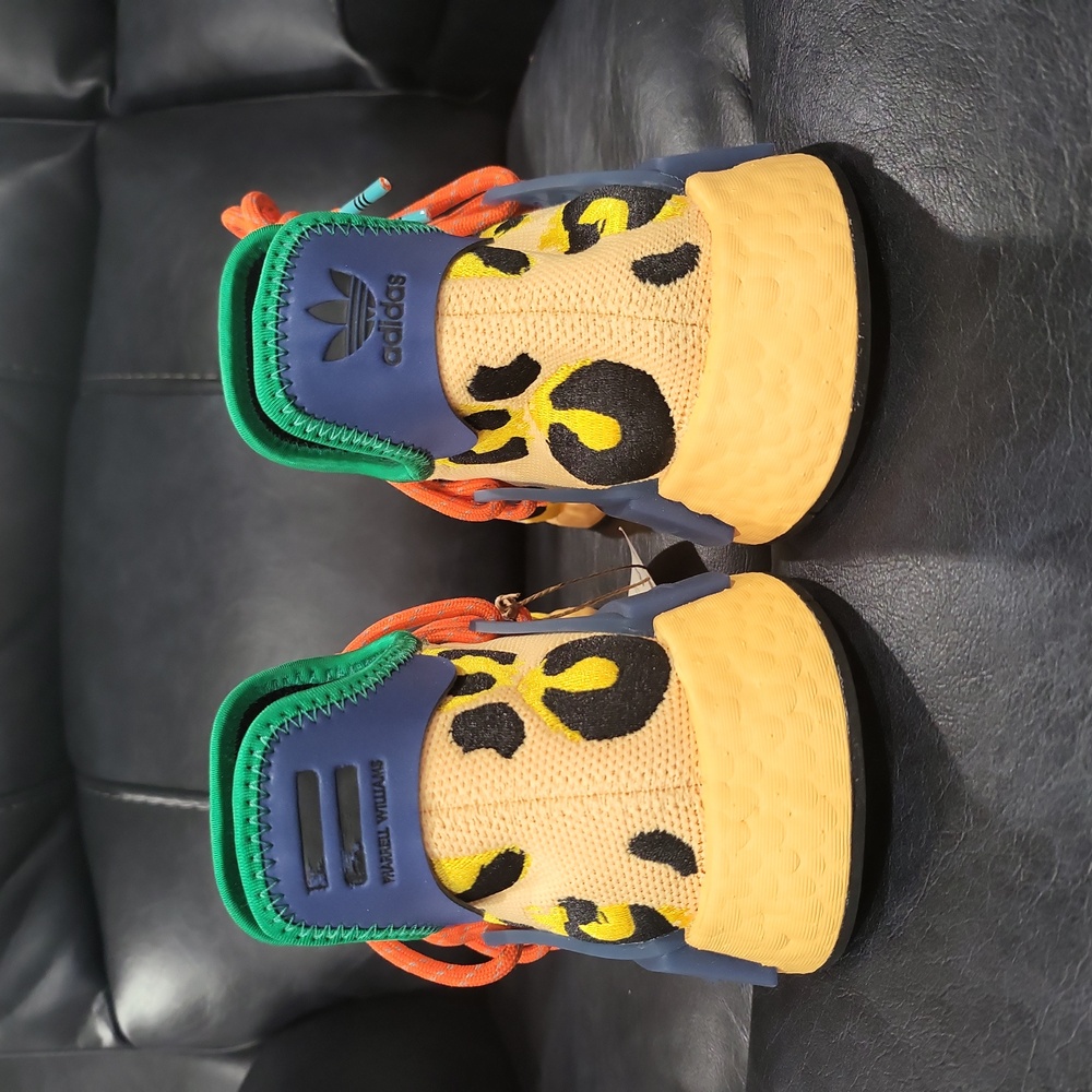 Adidas Pharrell NMD Human Race "Animal Print - Pulse Amber" - Picture 6 of 13